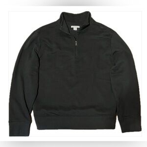 Black 1/4 Zip Pullover Sweater, Size Large Men’s